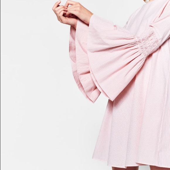 Zara Dresses & Skirts - PINK & WHITE STRIPED JUMPSUIT DRESS 😘